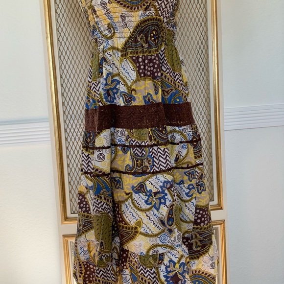 She's Cool Boho Tube Top Strapless Peasant-Large - Picture 2 of 8